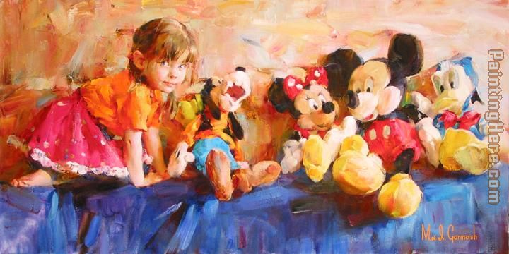 PARTY OF FIVE painting - Garmash PARTY OF FIVE art painting